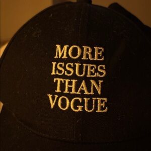 More Issues Than Vogue baseball cap